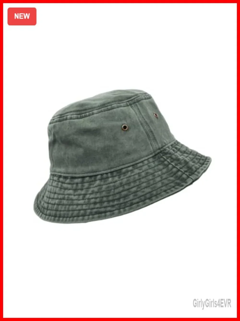 Washed Denim Bucket Hat Wide Brim Cotton Sun Hat Flat Top for Fishing Hiking